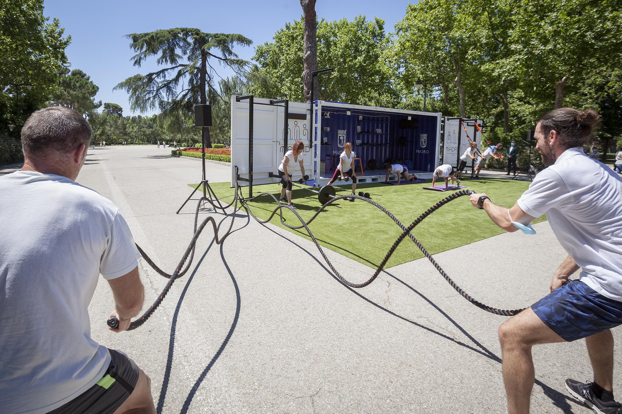 Cubo Gym Madrid en el Parque del Retiro 